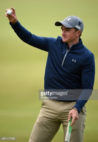 during the second round of the 144th Open Championship at The Old Course on July 17, 2015 in St Andrews, Scotland.