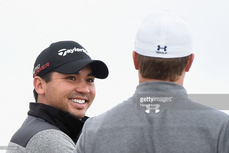 Australia's Jason Day will have Jordan Spieth to contend with on Sunday.